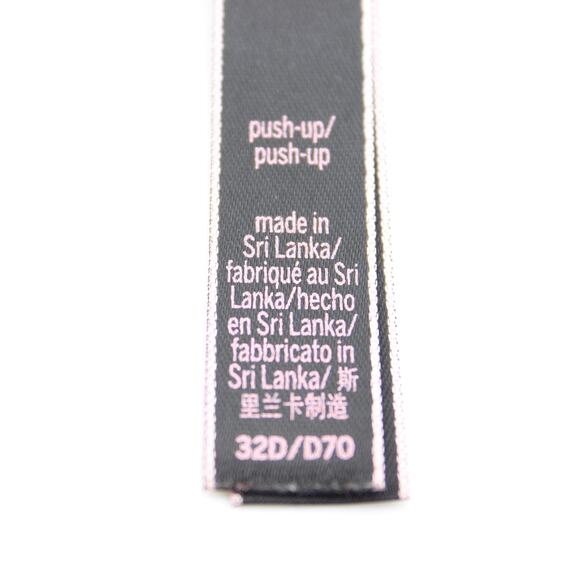 Victoria’s Secret Bra Womens 32D Blue Very Sexy Push-Up V Charm - Picture 10 of 11